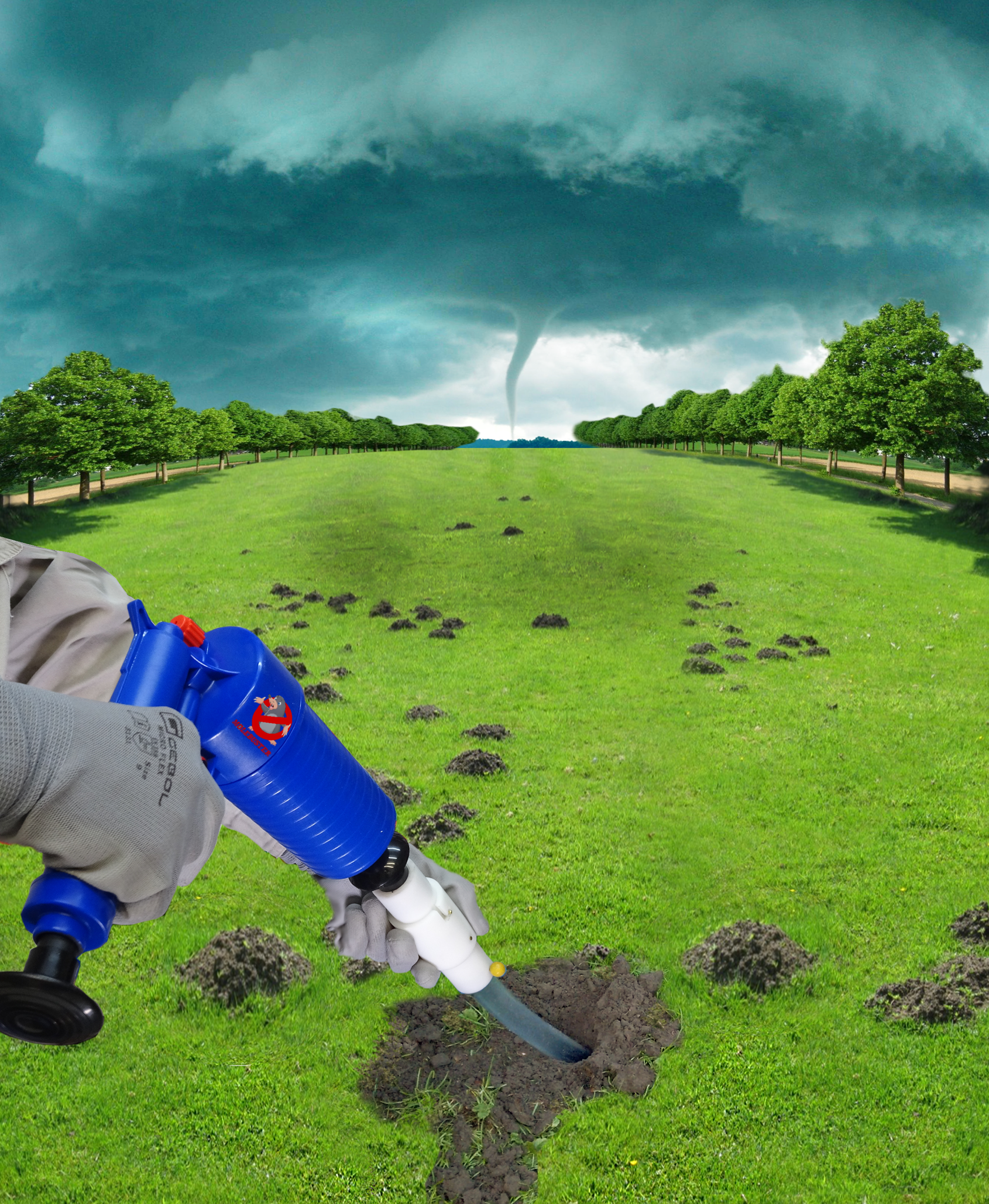 Geruchsstoff direkt in die G&auml;nge blasen!